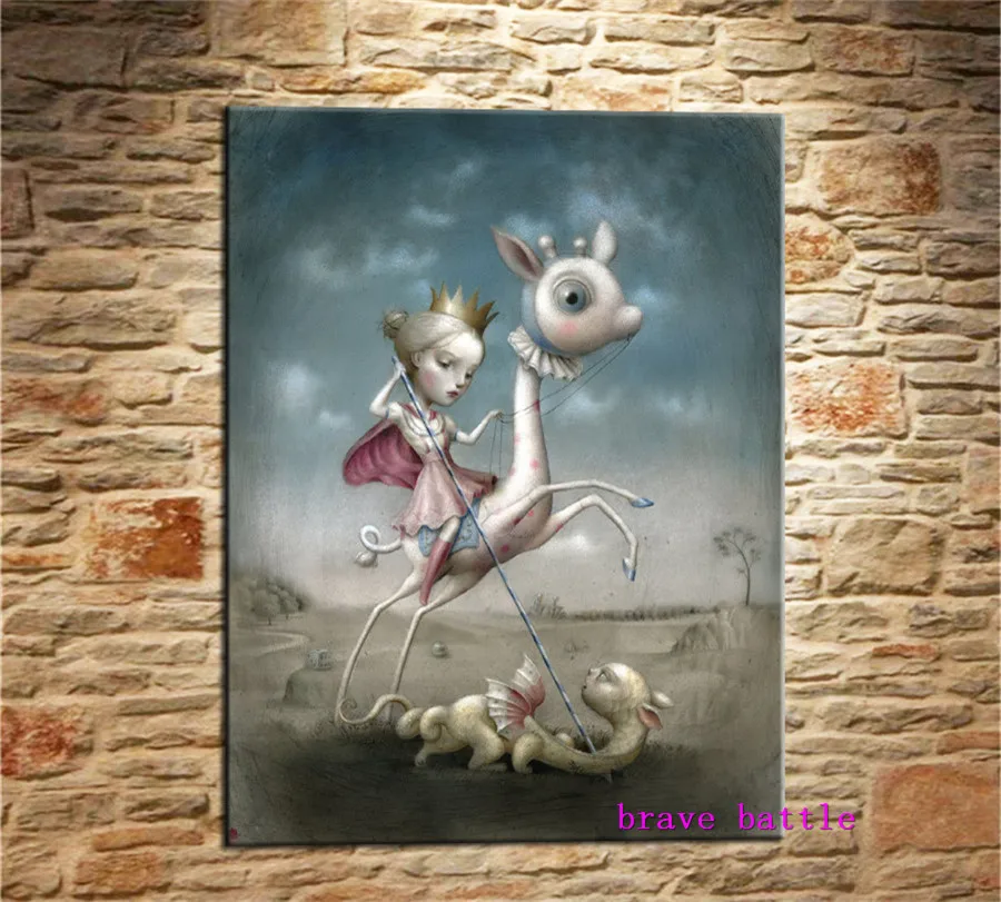 

Mark Ryden Childish Strange Dark World Canvas Painting Living Room Bedroom Home Decor Modern Mural Art Oil Painting #136