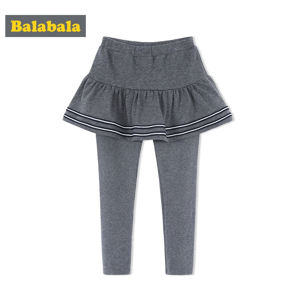 

Balabala Girl Fake 2-Piece Circle Skirt with Elastic Waistband + Skinny Leggings Set Teenage Girl Outfits Clothes Set for Autumn