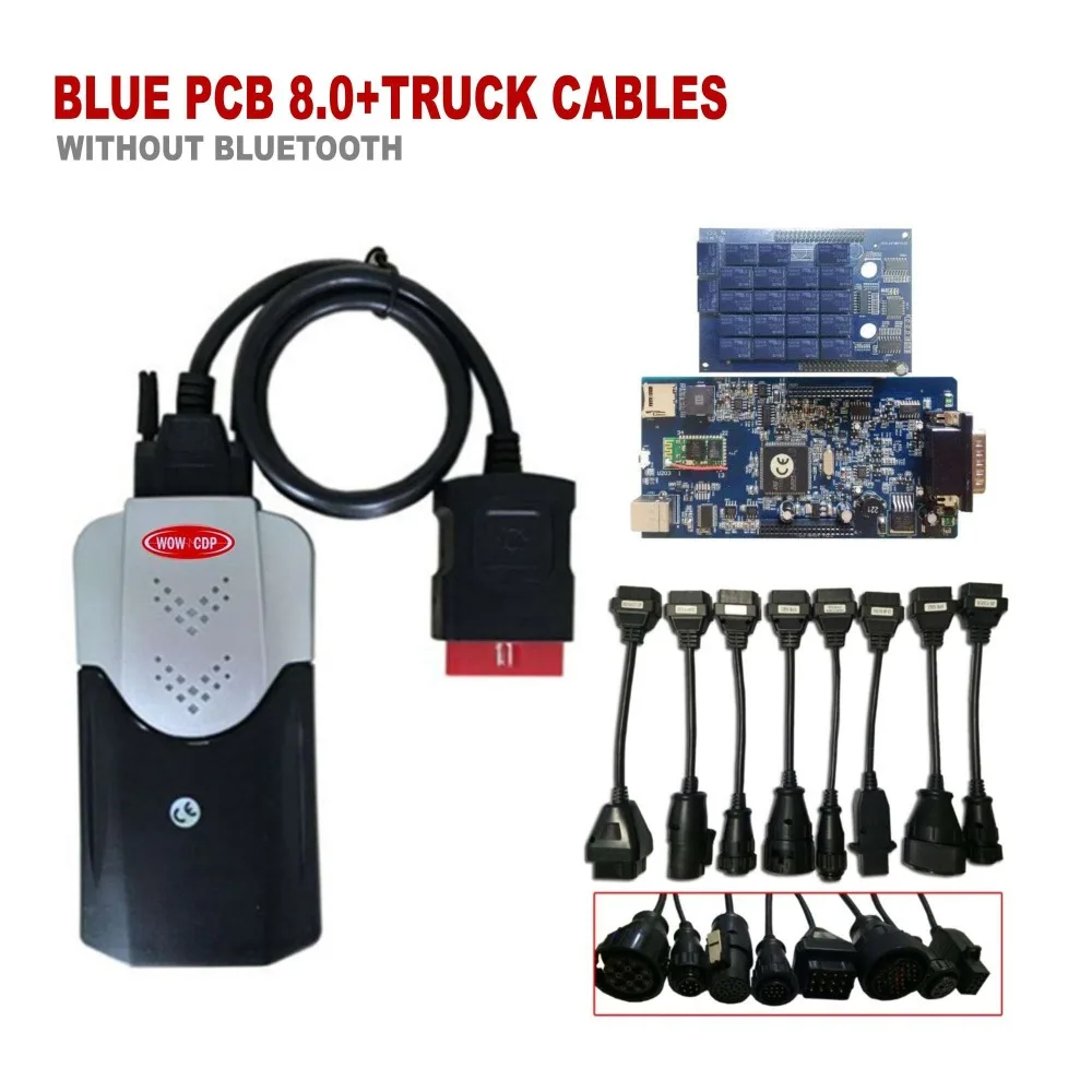 VD TCS CDP PRO+,00/2015R3 Keygen с Bluetooth для delphis VD Ds150e CDP obd2 диагностический инструмент+ полный комплект 8 шт. кабели для грузовиков
