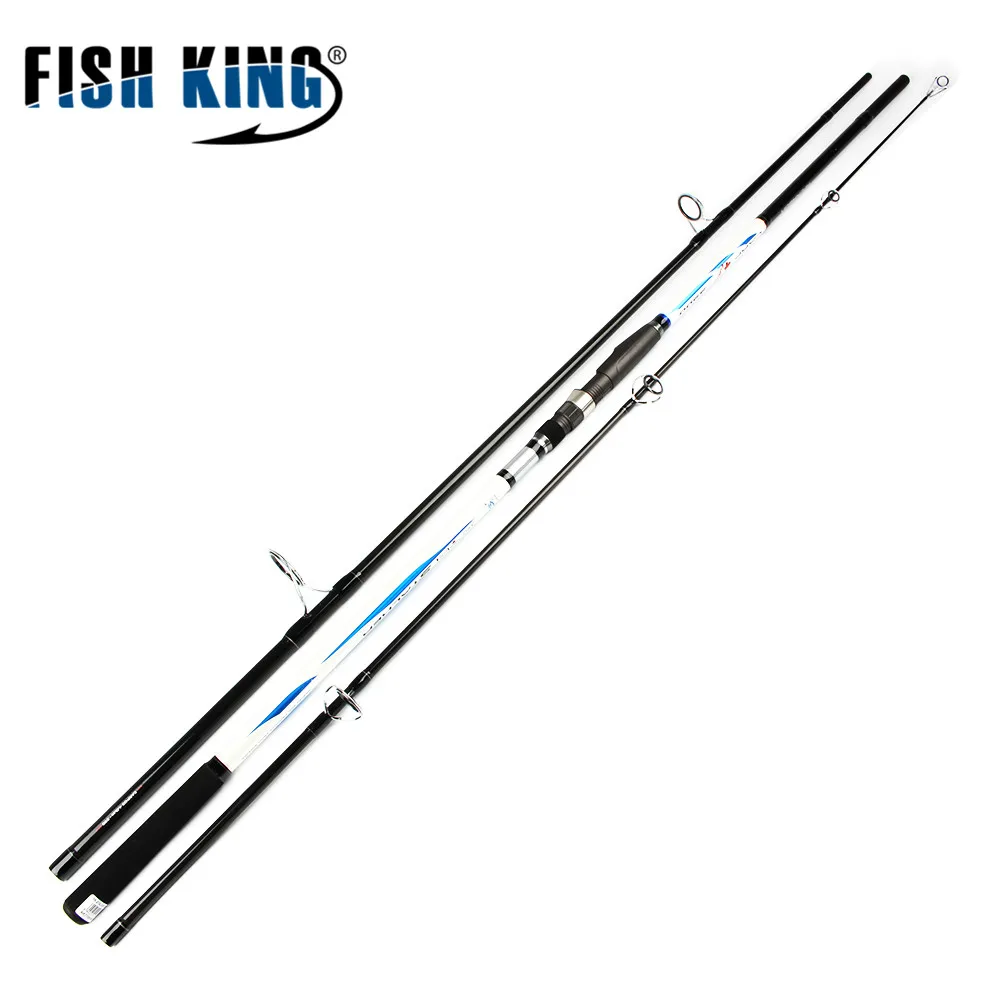 

FISH KING 100% High Carbon CW 4.0LBS 3 Sec Standard 3.6m 3.9m Contraction length 125cm 136cm Surf Carp Rod Peche Pesca Tackle