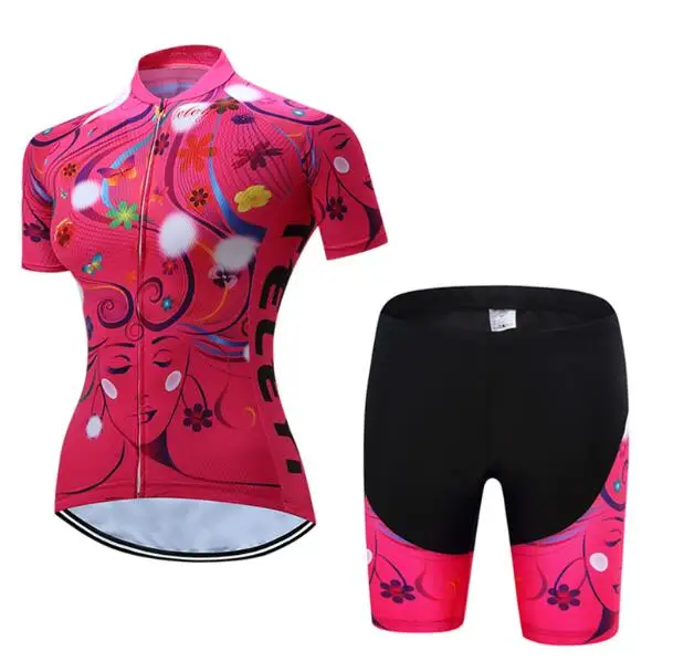 Женский китайский бренд TELEYI, комплекты одежды для велоспорта,, Женский велосипед, Майо, дорожный велосипед, Джерси, MTB, комплекты одежды для велоспорта, спортивная одежда - Цвет: Color 7