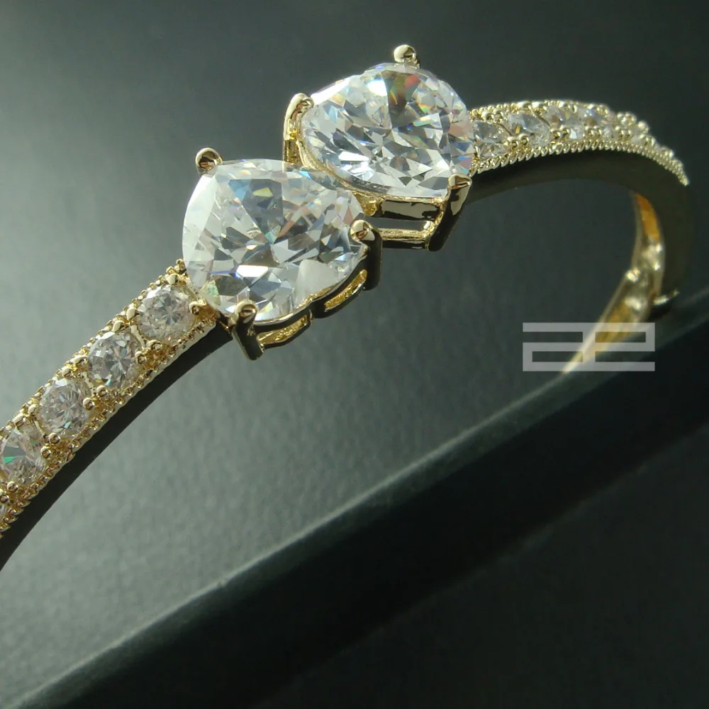 Желтый золотистый Женский Открытый браслет G47|open bangle|gold womens banglebangles open |