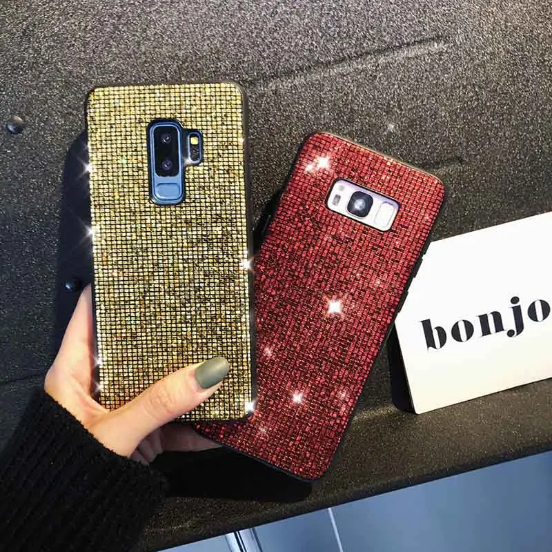 

M10 M20 M30 Glitter Diamond Case for Samsung S8 S9 S10 Plus Cases Soft Rhinestone Bling Case for Samsung A10 A20 A30 A40 A50 A70