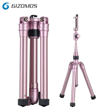 

GIZOMOS GXG-215P 3in1 Mobile Phone Holder Stand Selfie Stick Monopod Tripod For DSLR Camera Smartphone With Cell Phone Clip
