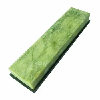 

10000Grit Natural Greenstone Grinder Whetstone With Non-slip Silicone Pad Rust Knife Scissors Kitchen Sharpener Renewing Tool