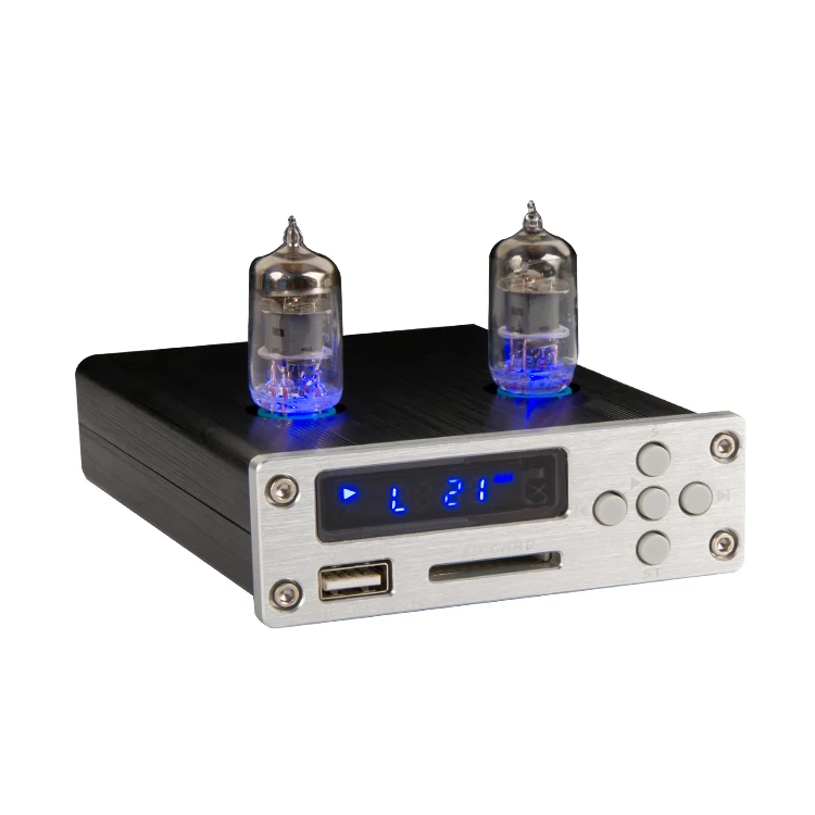 ZHILAI D5 Fever HIFI Lossless Music Decoding Player Amplifier Tube Preamplifier SP3306AL Audio Decoder Chip With Remote Control |