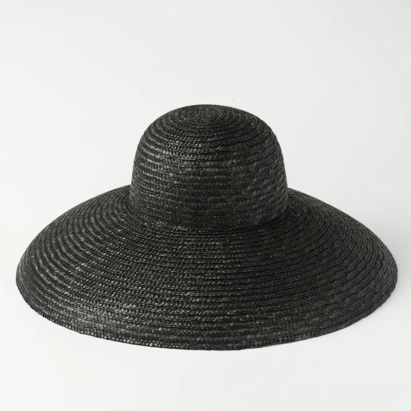 Новая Европейская и американская ретро элегантная Соломенная женская соломенная шляпа Солнцезащитная вогнутая пляжная соломенная шляпа