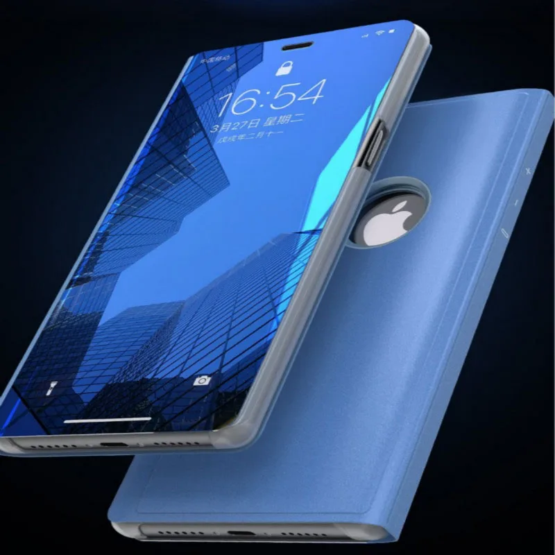 

Clear View Smart Mirror Phone Case for Iphone XS MAX X 8 7 6 6s Plus Fashion Flip Stand Leather Cover for Iphone XR Case Coque
