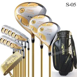 New Golf Clubs Honma S-05 4star complete clubs set Golf Driver+wood+irons+putter+bag Graphite Golf shaft headcover Free shipping New Golf Clubs Honma S-05 4star complete clubs set Golf Driver+wood+irons+putter+bag Graphite Golf shaft headcover Free shipping