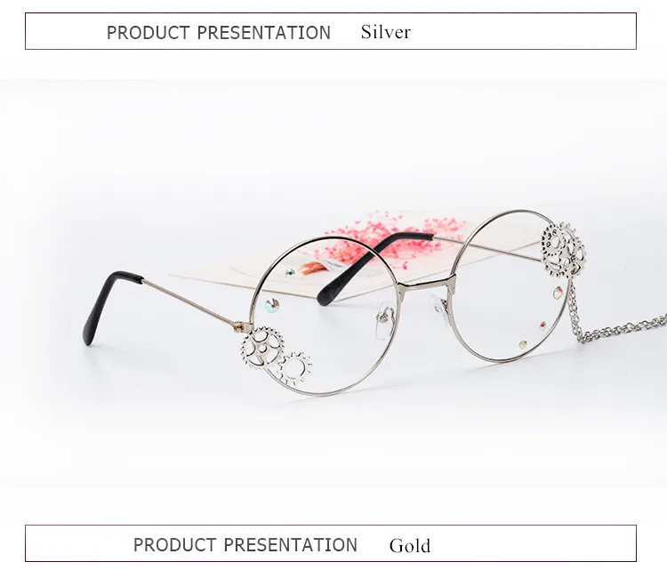 Cosplay&ware Oulylan Round Glasses Frames Women Vintage Metal Eyeglasses Ladies Cosplay Lolita Gears Chain Decoration Spectacle Frame -Zentai shop online HTB1dagBaffsK1RjSszbq6AqBXXaB.jpg