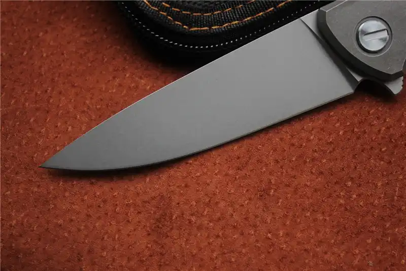 Складной нож Green thorn F95 Flipper титановый Карманный резец с плоской ручкой лезвие D2 TC4