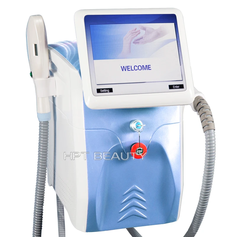 

Portable IPL Laser yag hair removal Price / Multifunction Laser Beauty Machine SHR IPL ND YAG Tattoo Removal with 2 handles