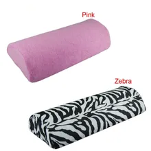 Прямая, 1 шт., мягкий держатель для ногтей, ручная Подушка, ноготь руки, инструменты для маникюра, розовая Зебра, feb17