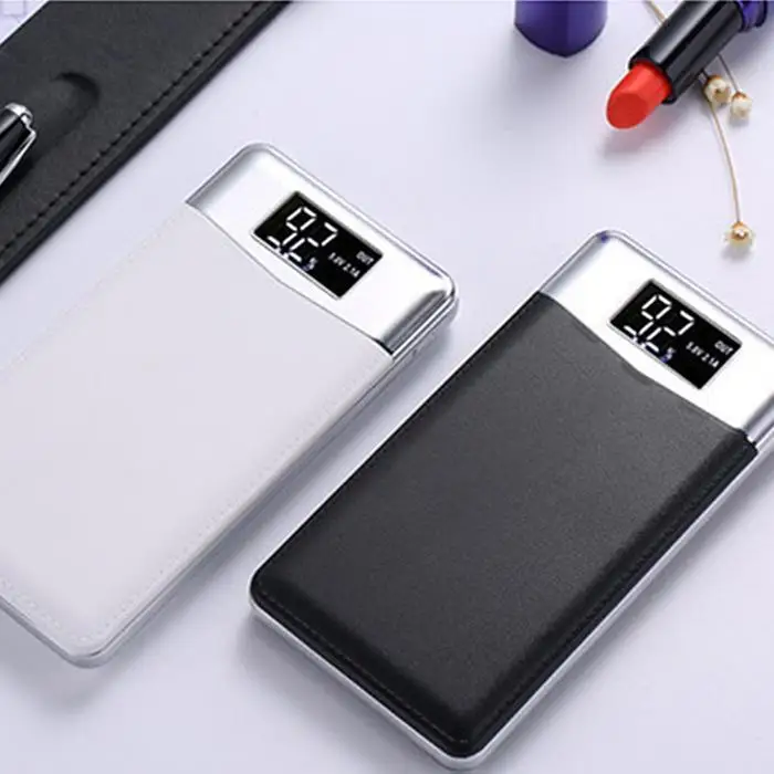 

20000mah Power Bank Digital display External Battery PoverBank 2 USB Powerbank Portable Charger Mobile phone Charger For Xiaomi