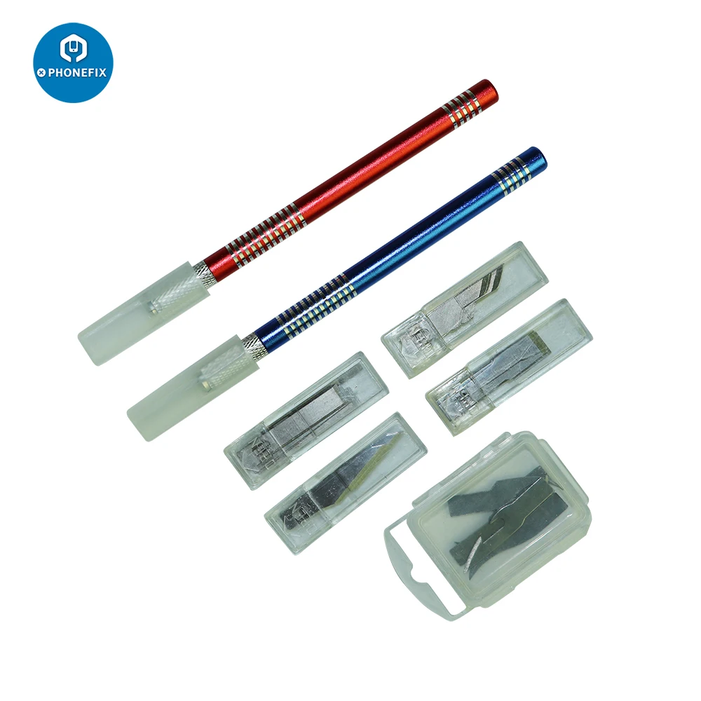 

10 IN 1 Mobile Phone PCB DIY Repair Cutting tool Non-Slip Metal Scalpel Knife Hand Tools Kit Small Cutter Engraving Craft knives