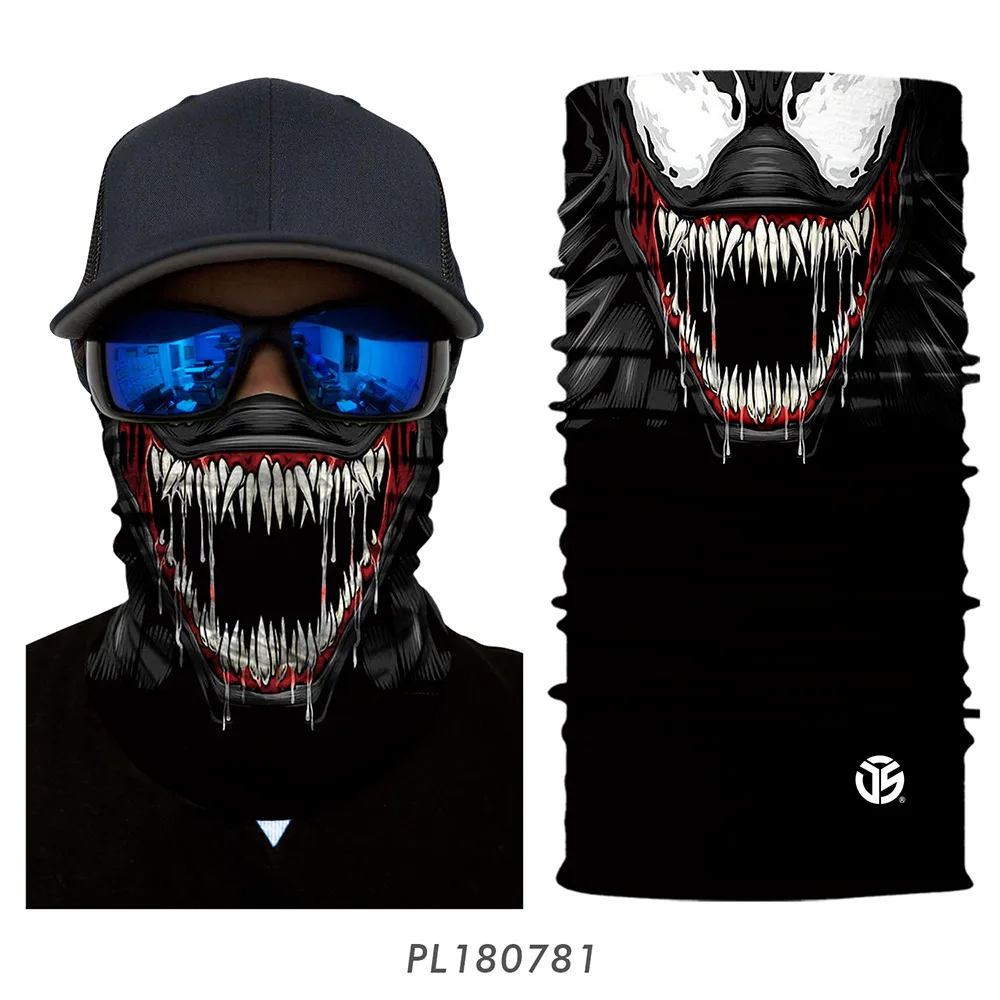 3D бесшовная Волшебная бандана Venom, летняя повязка на шею, защита на голову, трубчатое кольцо, шарфы, Солнцезащитная маска, шарф, маска для лица, повязка на голову для мужчин и женщин - Цвет: PL180781