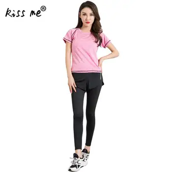 

Three Piece Sport Suit Short Sleeve For Women Gym Wear Female Out Door Gym Run Sportswear Breathable Fitness Clothes Yoga Set
