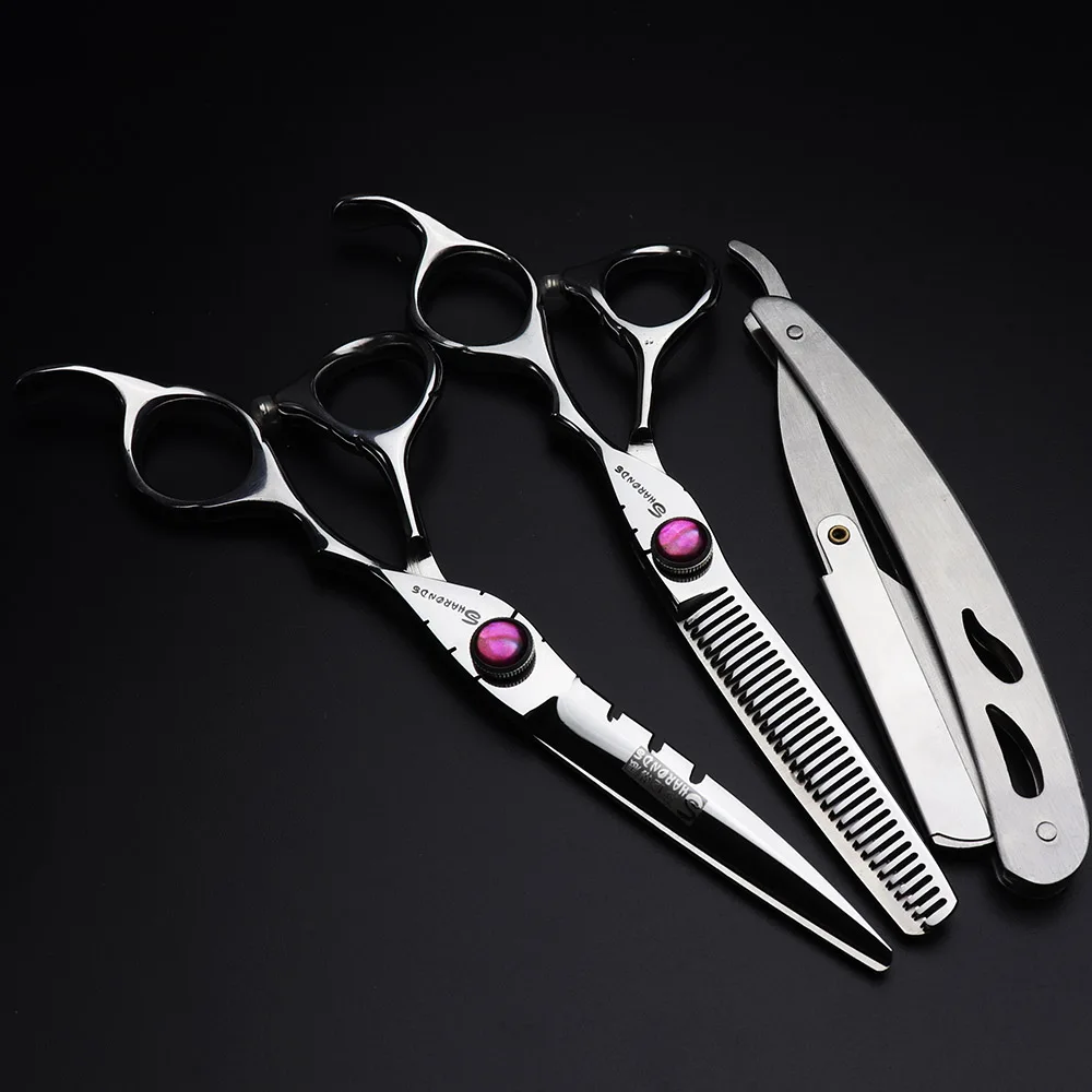 6 дюймов стрижка Профессиональная парикмахерская ножницы для парикмахерской набор ножницы для стрижки волос филировочные ножницы салонный инструмент