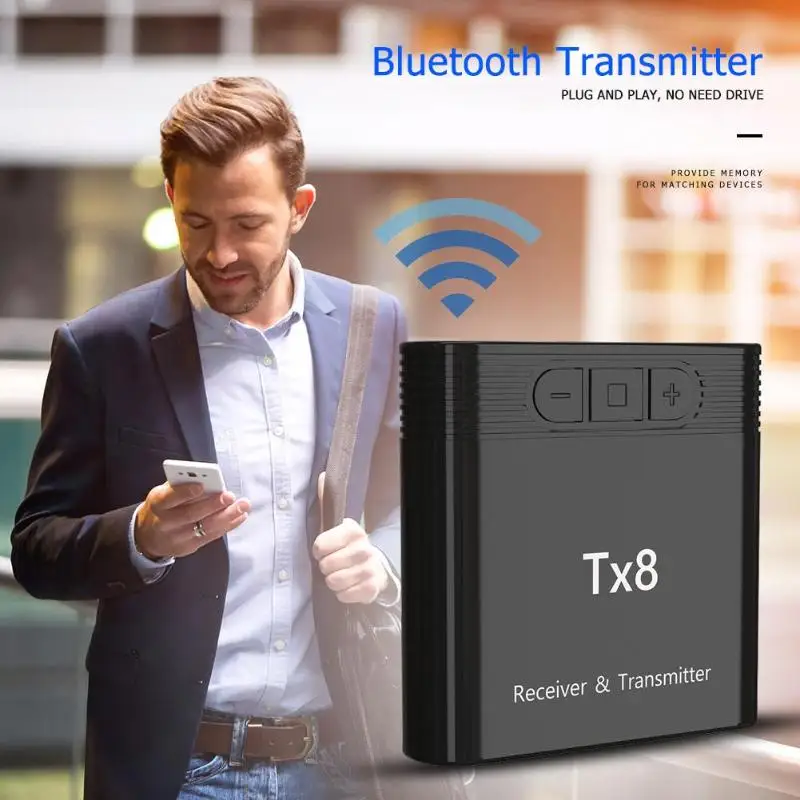 TX8 беспроводной Bluetooth 4,0 передатчик приемник аудио адаптер для ПК ноутбука