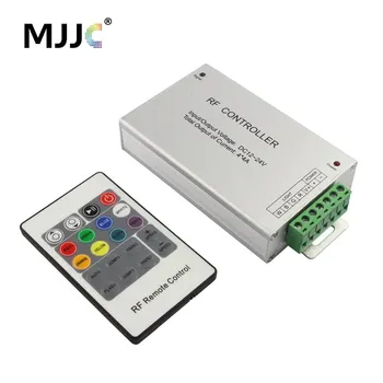 

RGBW Controller 12 Volt 24V Wireless RF 20 Keys RGB+WW LED Strip Light Controller 4Channel x 4A 12V RGBW LED Controller