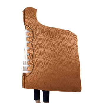

Geometric 3D Printed Polyester Woman Throw Blankets Microfiber Cloak On Sofa Plush Hooded Blankets For Adults Kid Warm Wearable