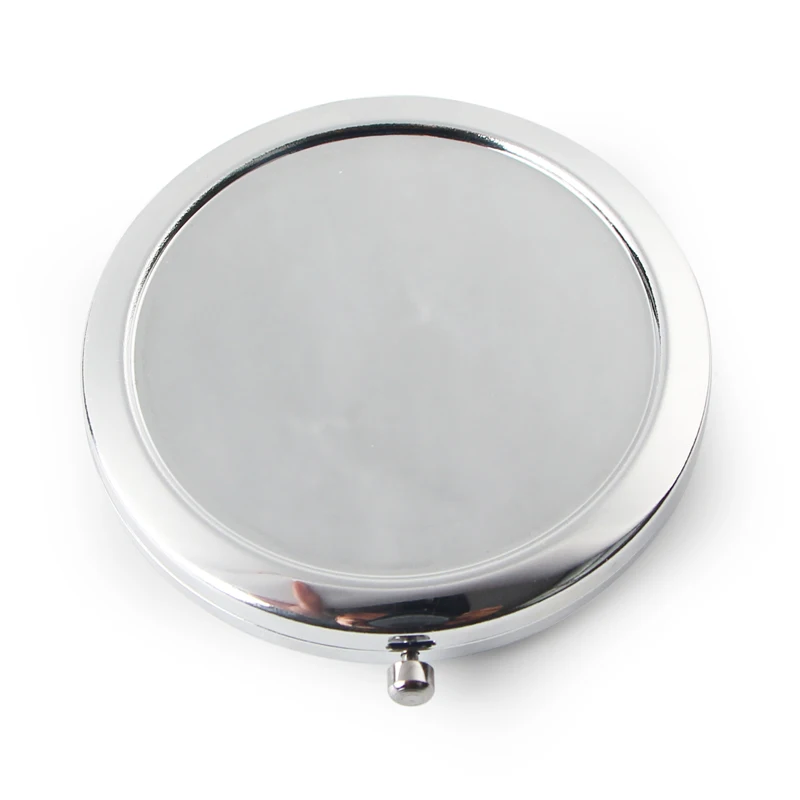 184163-1 Compact Blank Plain Silver Colour For DIY gift mirror