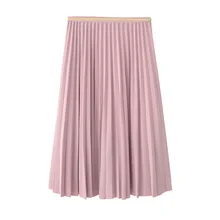 Новые женские юбки, как тканевая плиссированная юбка для женщин, восстановленные древние способы, высокая талия, чистый цвет, длинные юбки, весенняя одежда