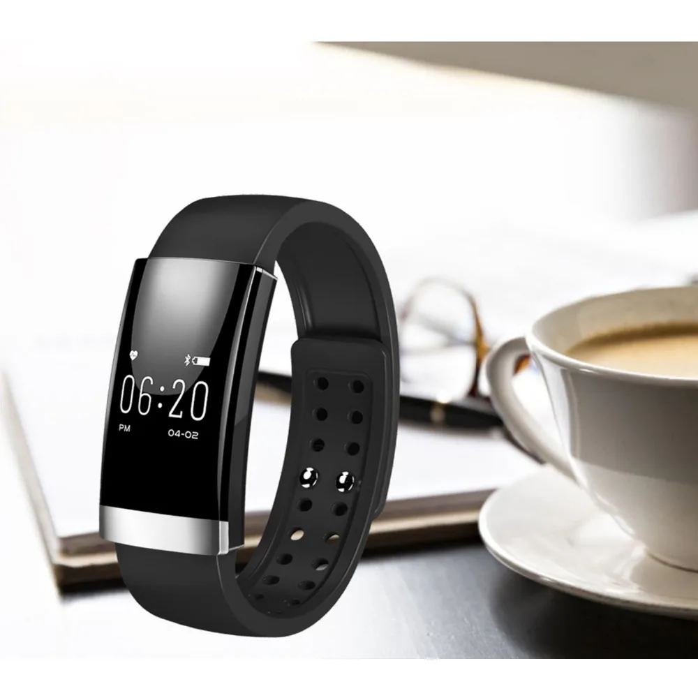 MS01 Heart Rate Smart bracelet IP65 Waterproof for IOS 7 1 above Android 4 4 above