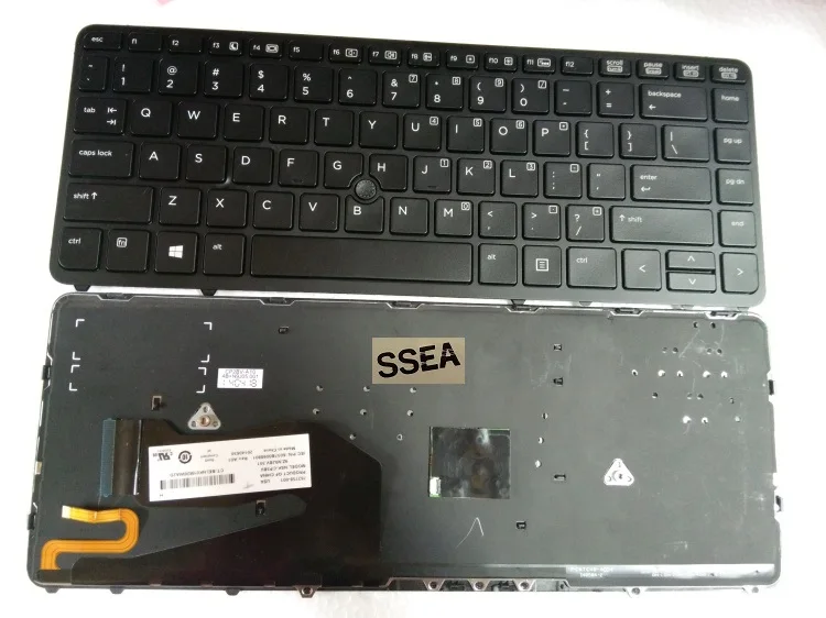SSEA новая клавиатура для ноутбука HP EliteBook 840 G1 850 ZBook 14 черная с подсветкой |