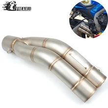 36-51MM Universal Motorcycle Double Exhaust Muffler Pipe escape moto For Tirumph Daytona 675 Speed Triple 955 1050 Street Triple