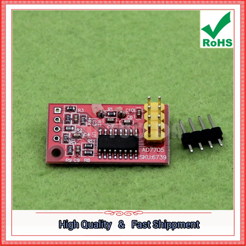 AD7705 Dual 16-bit ADC Data Acquisition SPI Compatible Module Board AD7705 Dual 16-bit ADC Data Acquisition SPI Compatible Module Board