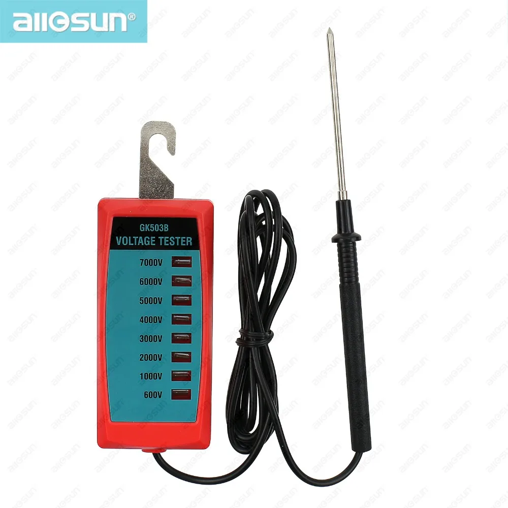 

Pocket Size Electric Fence High-voltage Meter Hook Type Fencing Tool LED Analog Indication model All Sun GK503B/GK503C