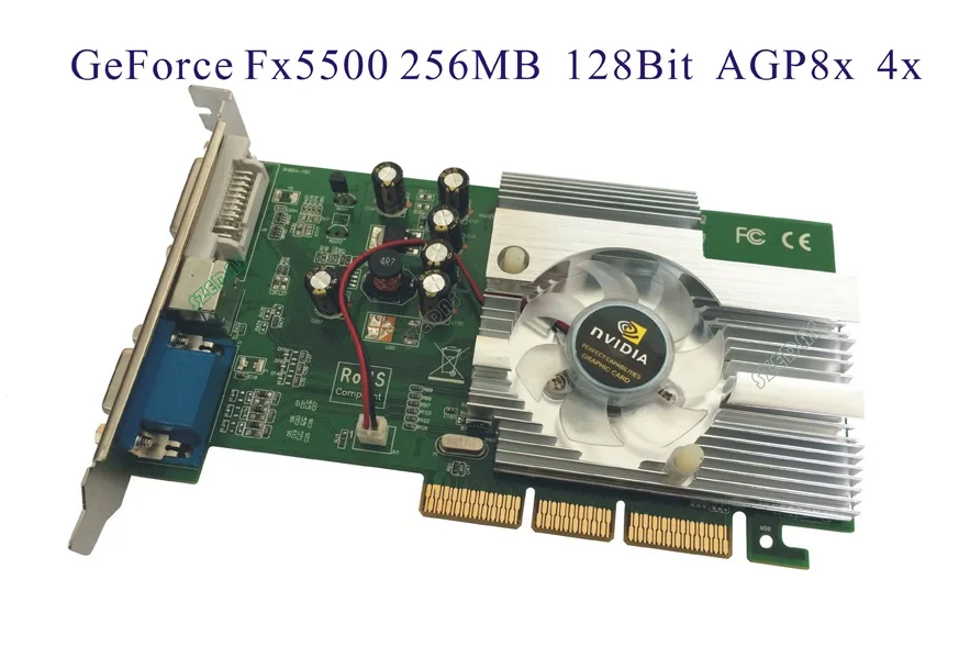 

Free Shipping Direct from Factory NEW Quadro GeForce FX5500 256MB DDR AGP 4X 8X VGA DVI Video Card