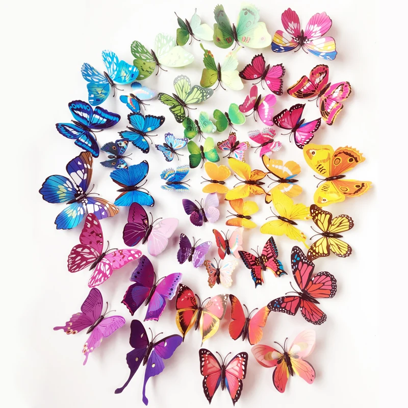 72pc Butterflies Wall Stickers Home Decor Art Wall Decals For Kids Room Wall Stickers Kitchen Wall Sticker Decoration Poster 72pc Butterflies Wall Stickers Home Decor Art Wall Decals For Kids Room Wall Stickers Kitchen Wall Sticker Decoration Poster