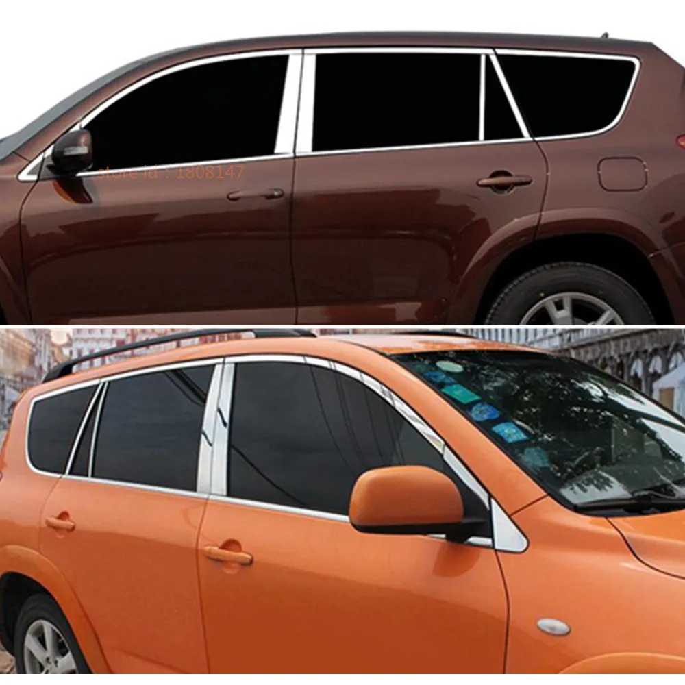 Наклейка для кузова Toyota RAV4 2009 2010 2011 2012 из нержавеющей стали | Автомобили и