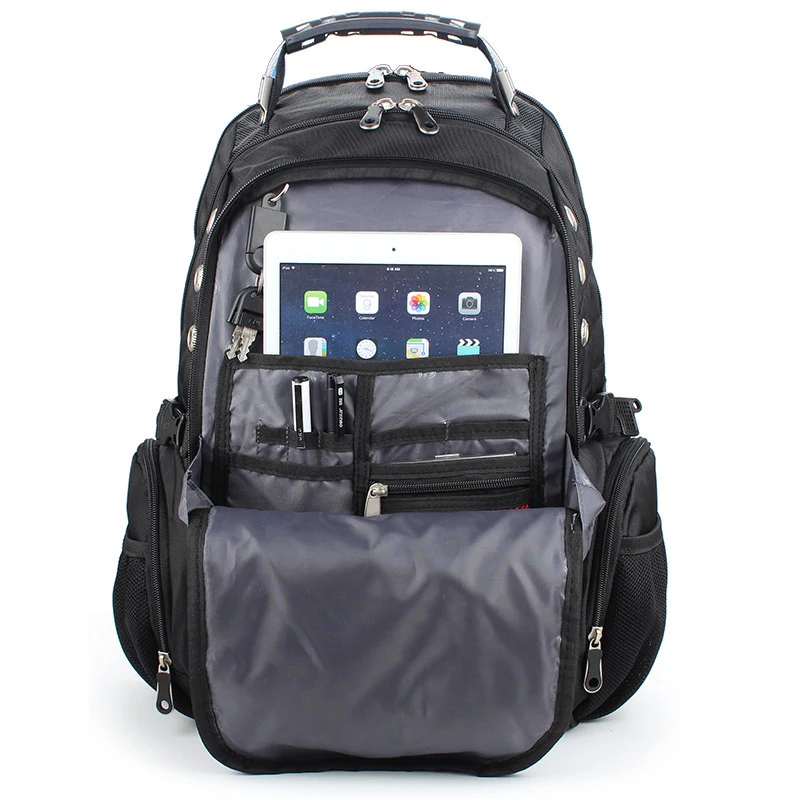 2019 Hot Sale Men's Travel Bag Man Swiss Backpack Polyester Bags Waterproof Anti Theft Backpack Laptop Backpacks Men Brand bags