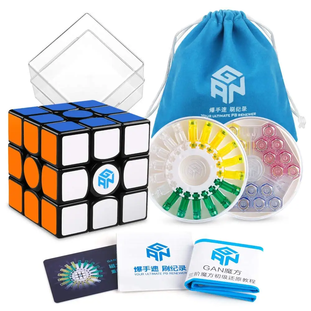 

D-FantiX Gan 356 x Speed Cube Gan 356x Magnetic Cube 3x3x3 Magic Cubes Puzzle Professional 3x3 Toys (IPG V5 Version)