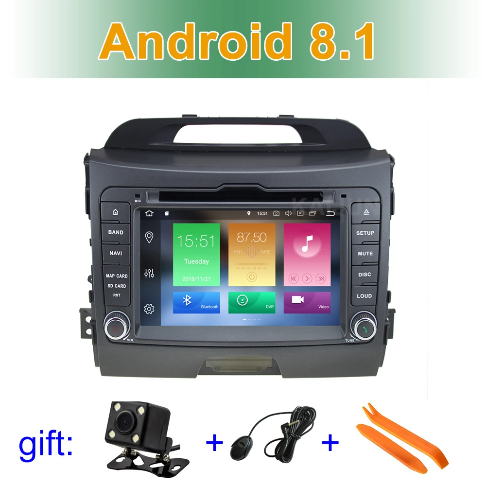 Top Android 8.1 Car DVD Player Stereo for Kia Sportage 2010 -2015 with Radio WiFi Bluetooth GPS 0 Top Android 8.1 Car DVD Player Stereo for Kia Sportage 2010 -2015 with Radio WiFi Bluetooth GPS 0
