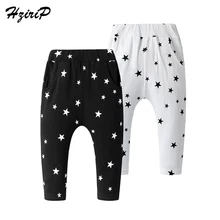 Hzirip Демисезонный Повседневное Штанишки для малышей мальчиков и девочек один прекрасный хлопковй с принтом звезды штаны для новорожденных, штаны детские штаны
