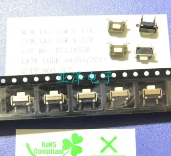 

Taiwan DIP round up TA2-32W-VT / R SMT Tact Switch 3 * 6 * 5 with stand side key