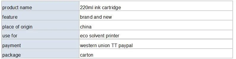 220ml ink cartridge