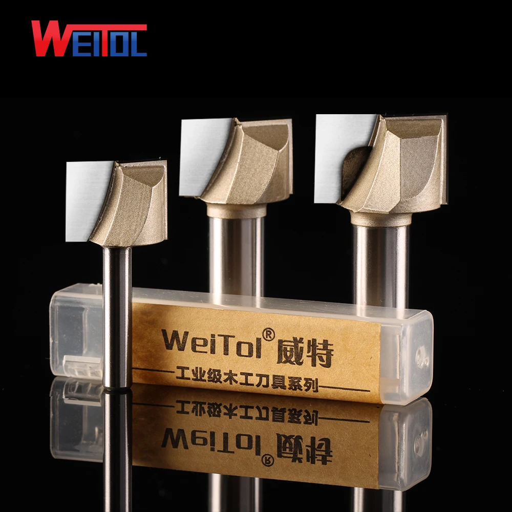 Weitol 1 шт. 1/4 или 1/2 дюйма очистка нижних бит Деревообрабатывающие инструменты ЧПУ