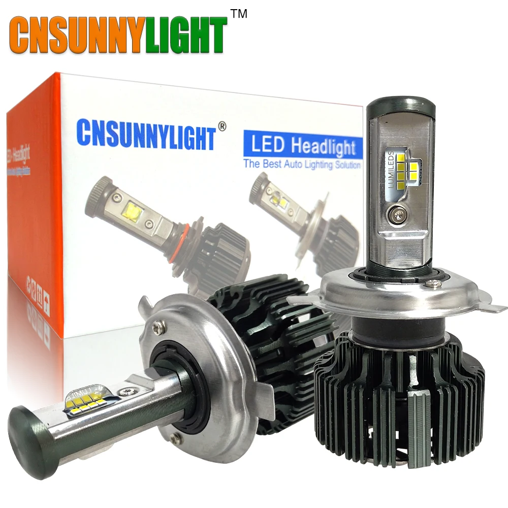 

CNSUNNYLIGHT H7 H4 H13 9005/HB3 9006/HB4 H1 H3 880/881 H8 Car Bulbs Led Headlight Kit 6000K CSP Chips Auto H11 Fog Lamps w/ Fan