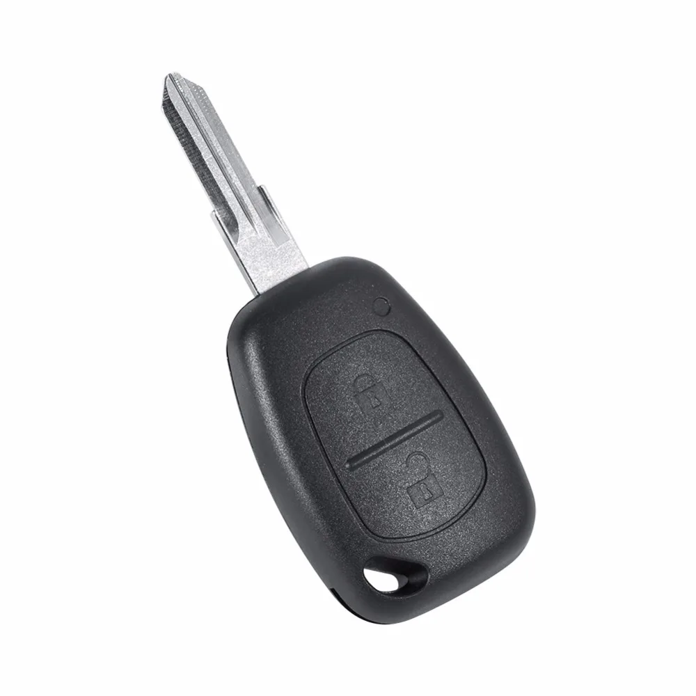 1 шт. чехол для ключа с 2 кнопками Renault Uncut Blank Blade Remote Auto Key Fob Kangoo Dacia Logan Hot|car key shell