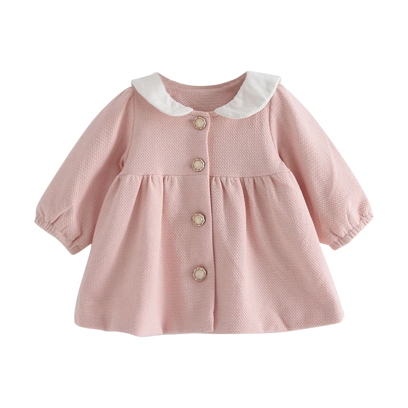 

Children Jackets Spring Baby Rabbit Collar Cute Kids Coat Girl Outerwear Jackets For Girls Clothes 2 Color 0-2Y