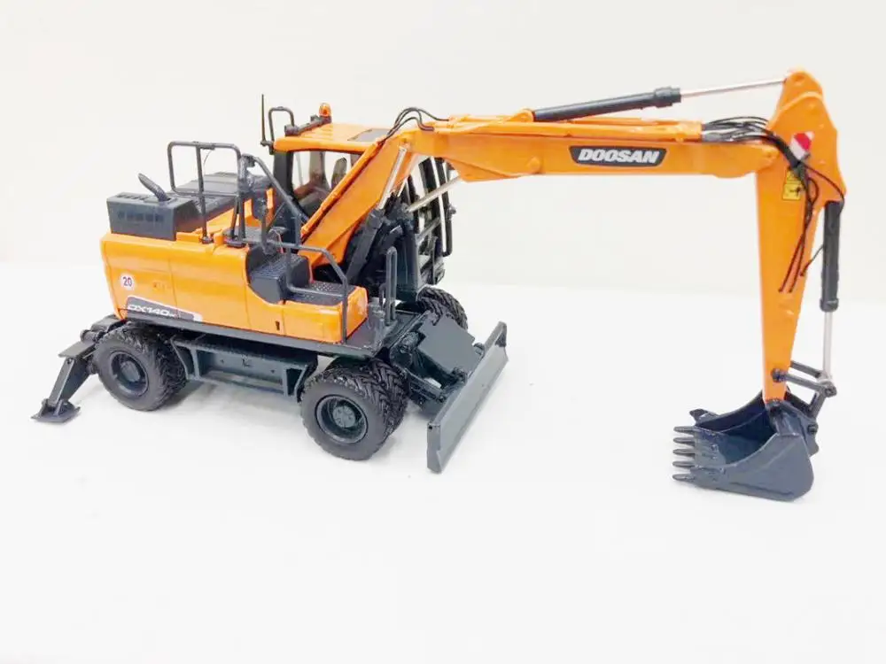 Универсальный хобби 1/50 Doosan DX140W колесный литой экскаватор модель UH8108