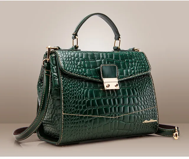Lastest Fashion Handbags Made Of Genuine Crocodile Skin Bags Lastest Fashion Handbags Made Of Genuine Crocodile Skin Bags Crossbody Postman Shoulder Bolsas For Sweet