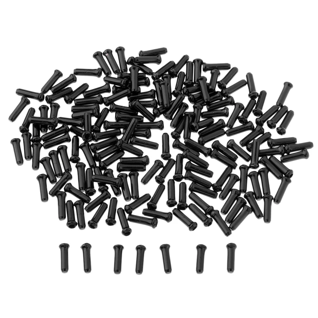 Pack of 500 Brake Cable Tips Alloy Wire End Crimps Length 11mm Road Mountain Bicycle Bike Brake Tips Shifter Bike Cable End Caps