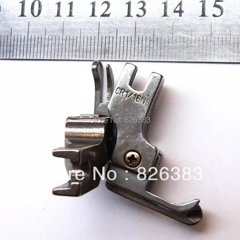 

1 piece JUKI DDL-5550, 8300 ,8700, 555 ,227 6 FULL STEEL COMPENSATING ZIPPER PRESSER FEET FOOT NO.CR 1/16NS