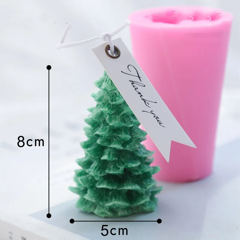 Кедровое дерево формы для свечей Рождественская елка силиконовые формы Гипсовая Штукатурка силиконовый воск формы для свечей